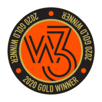 W3 Gold winner icon 2020