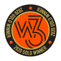AboutPage-award-logos-w3 W3 Gold winner icon 2020