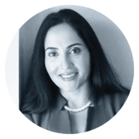 Executive-Leadership-SaraS black and white profile image of Sara, SVP of People & Culture