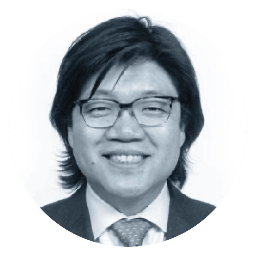 black and white image of Yong Kwon, Director of Health IT