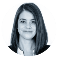 About-leadership-headshots-debbie black and white profile image of Debbie Peterson, Chief of Staff