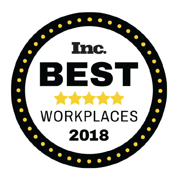 Inc. Best Workplaces 2018 award icon