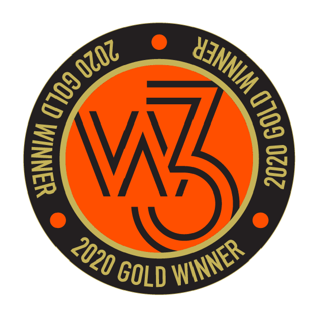 W3 2020 Gold Winner award icon