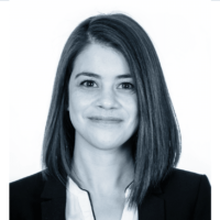 black and white image of Debbie Peterson, SVP of People and Culture