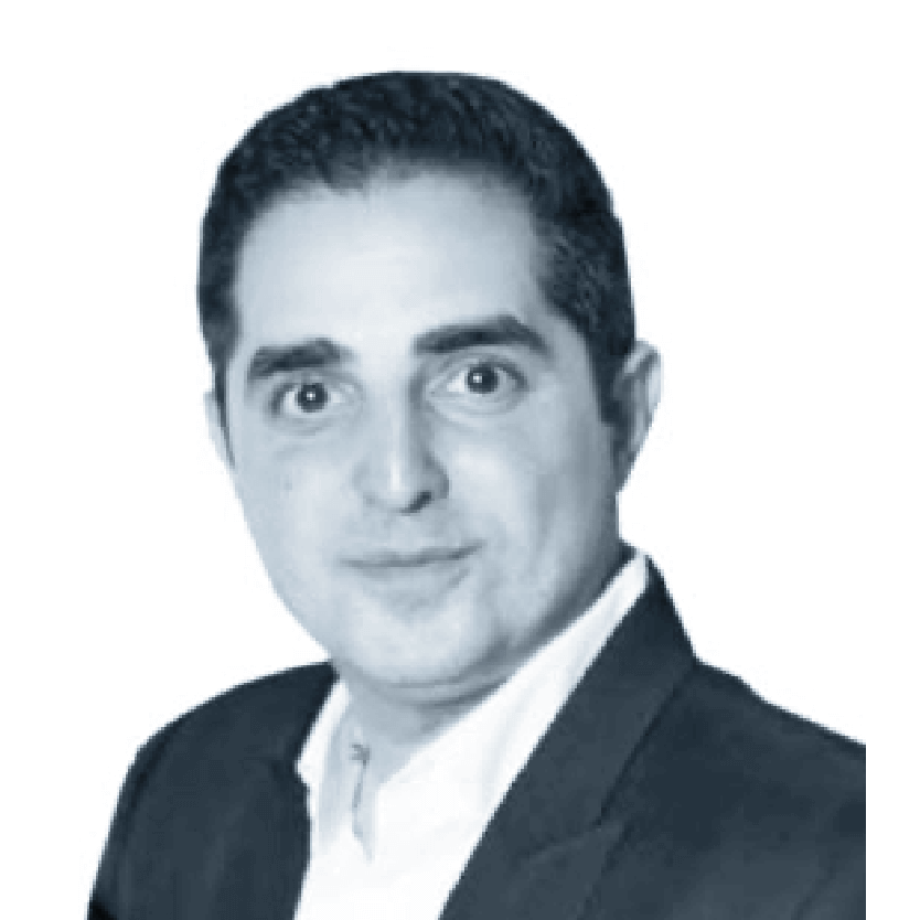 black and white profile image of Mo Hessabi, SVP of Growth