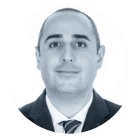 black and white profile image of Ali Reza Manouchehri, CEO 