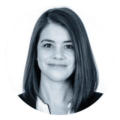 Executive-Leadership-DebbieP black and white profile image of Debbie Peterson, SVP of People and Culture