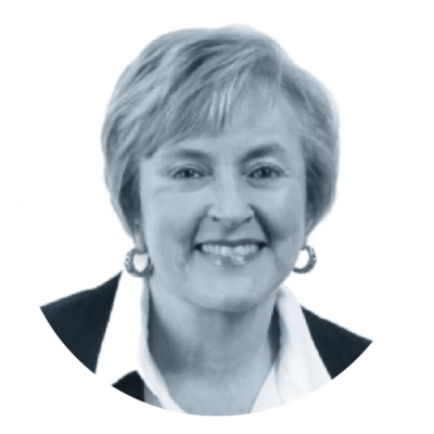CIO-SP3 SB Program Manager Gail Rissler black and white image of Gail Rissler, SVP of Civilian and Homeland