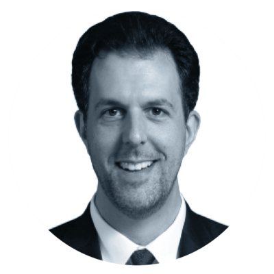 Executive-Leadership-RobA black and white profile image of Rob Allegar, Chief Strategy Officer