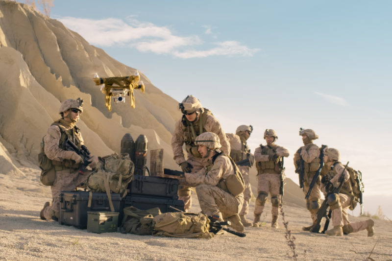 industry-defense-01 U.S. army members on location conducting secure IT solutions