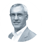 Leadership-Headshots-round-31 black and white profile image of Matt Zimmerman, VP of Foreign Affairs