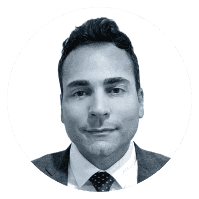 Ruben_circle-24 black and white profile image of Ruben Cruz, Director of Contracts & Procurement