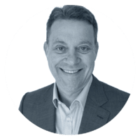 Black and white headshot of Dave Singer, MetroStar's Sr. Growth Executive
