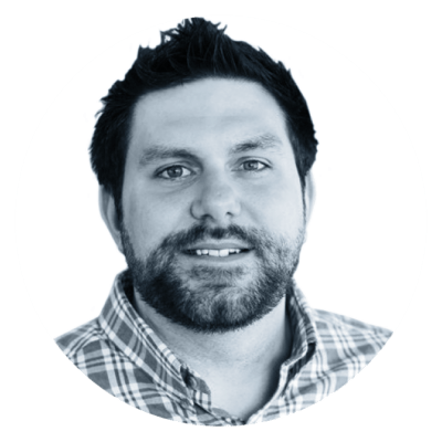 TimM_headshot black and white profile image of Tim Marcinowski, Sr. Director of Open Source Strategy