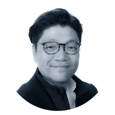black and white profile image of Yong Kwon, Director of Health IT