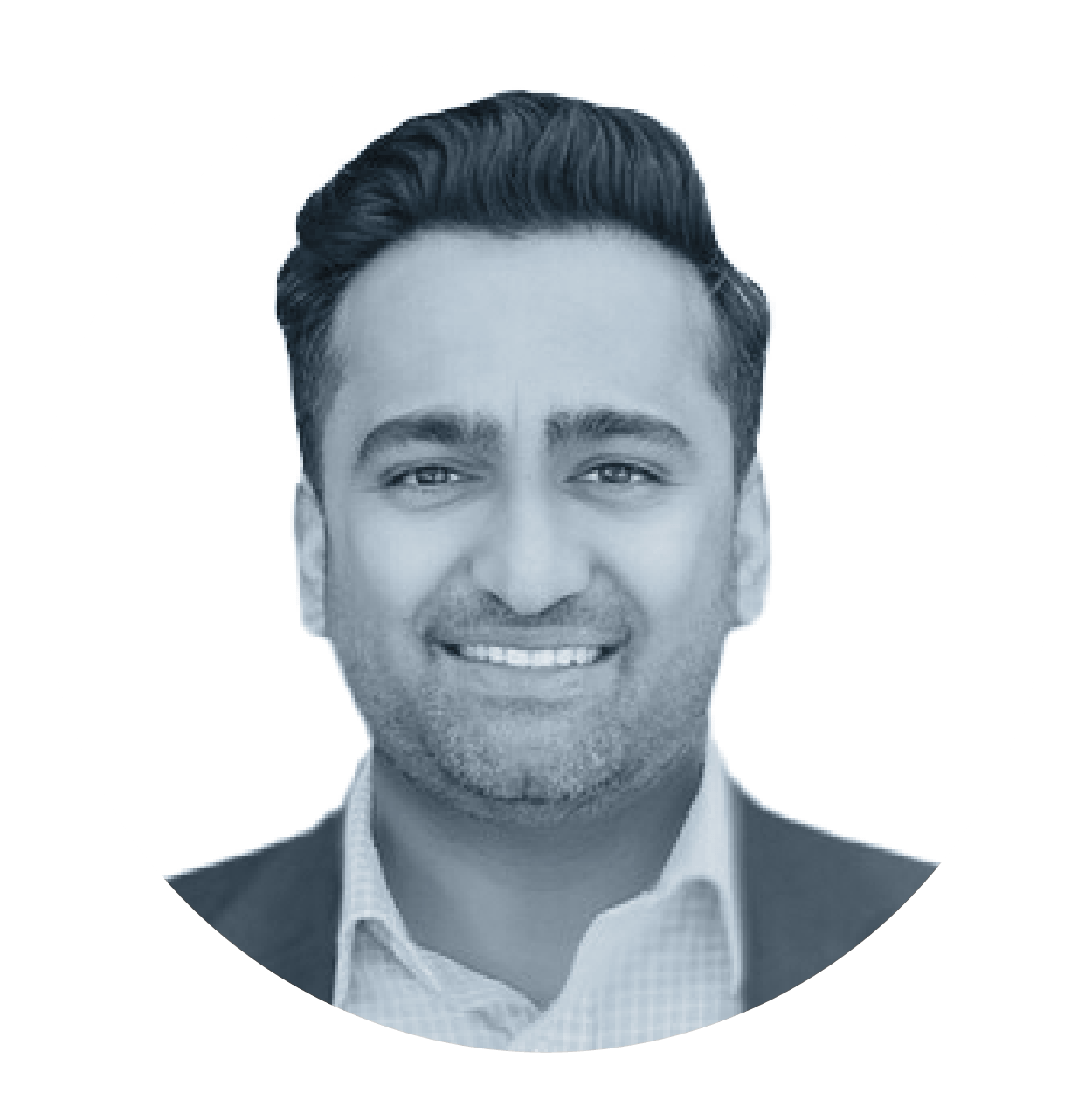 Black and White Headshot of Mrunal PAtel, MetroStar's Sr. Director of CRM Solutions