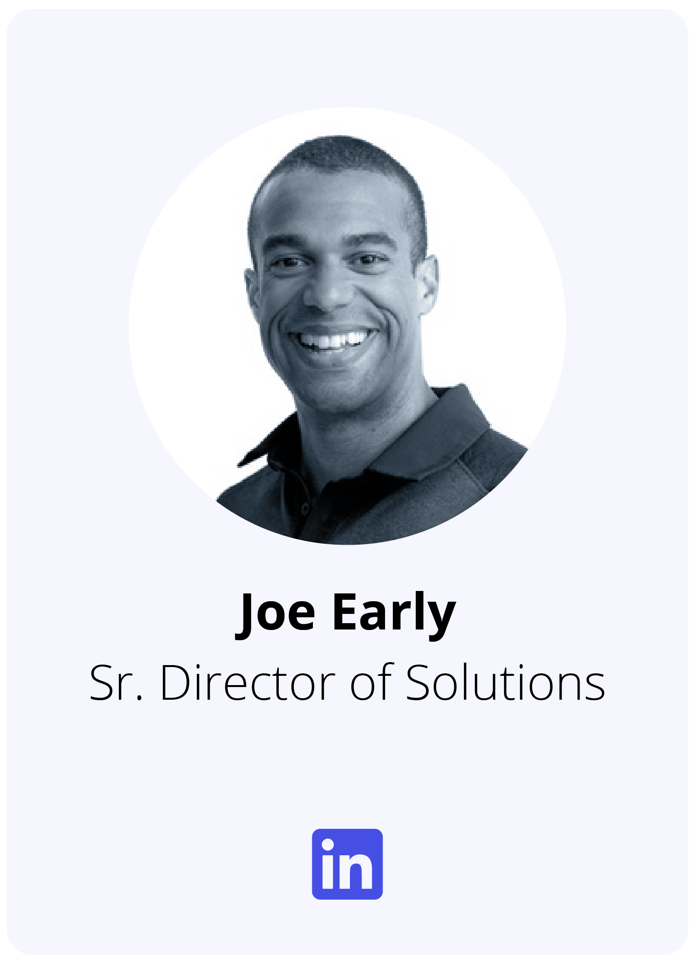 Headshot of MetroStar Sr. Director of Solutions Joe Early