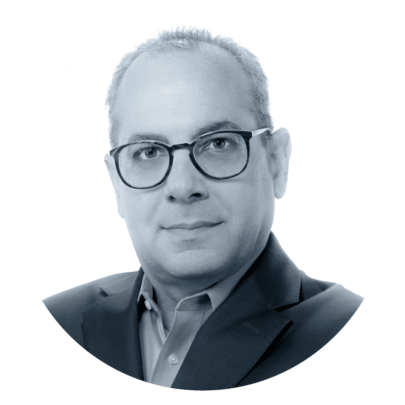 Black and White Headshot of Rob Stevens, MetroStar's Sr. Director of Defense Operations