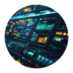 MIDAS_Icons-03 Agentic and deterministic workflows icon, a colorful dashboard on a computer screen