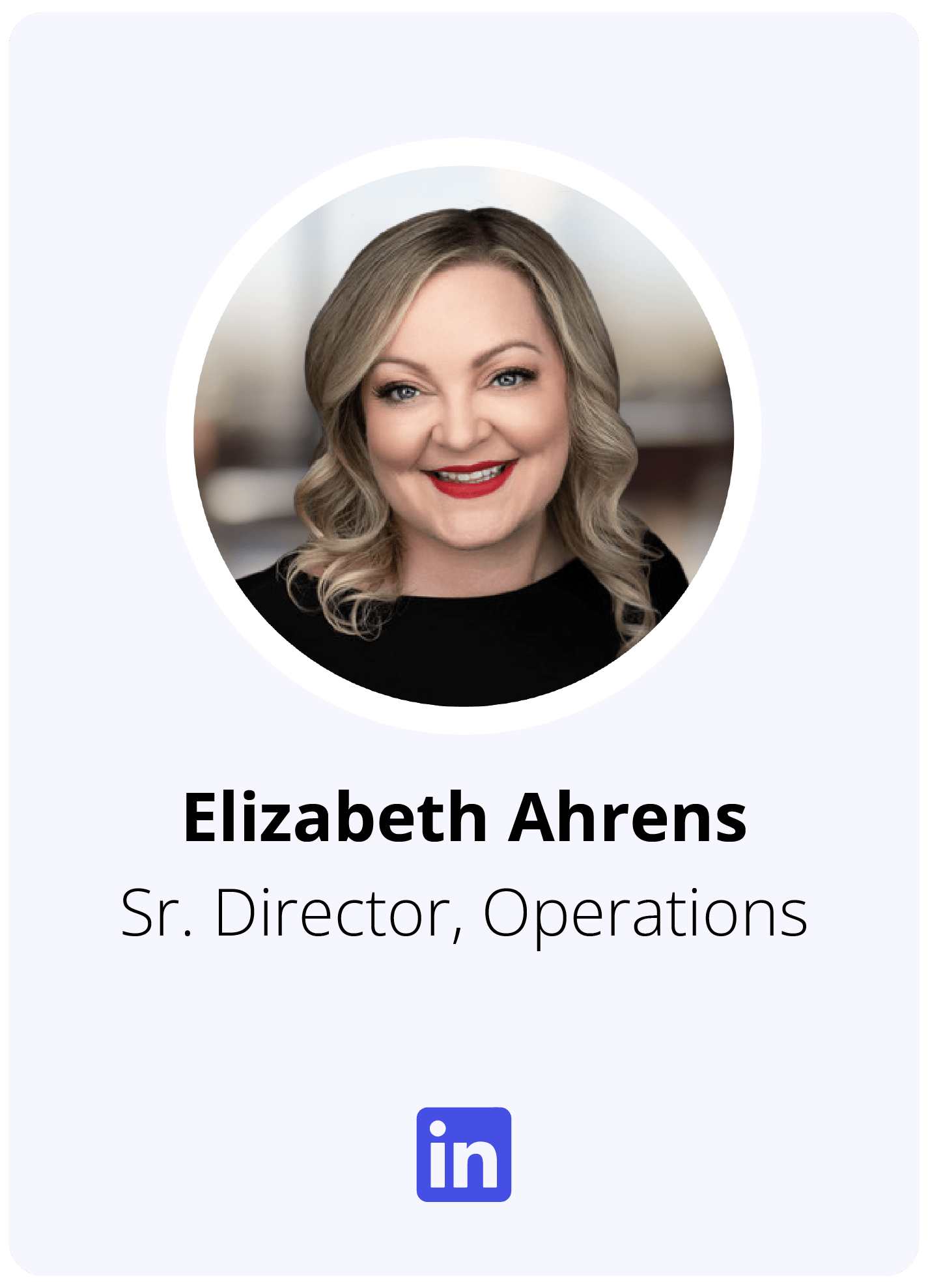 Headshot of MetroStar Sr. Director of Operations, Elizabeth Ahrens