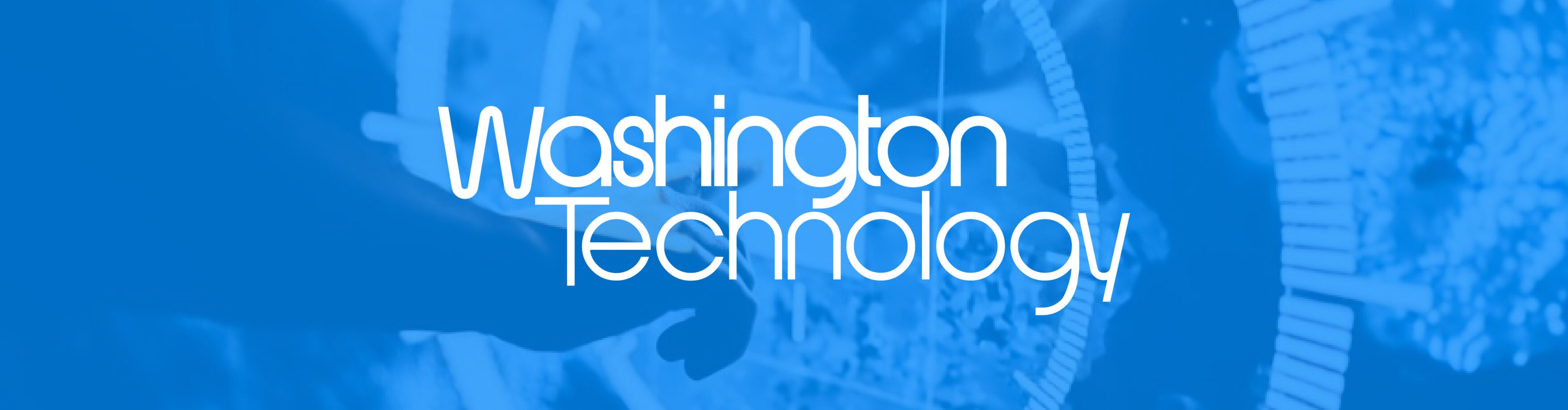 Washington Technology Logo on a dark green background