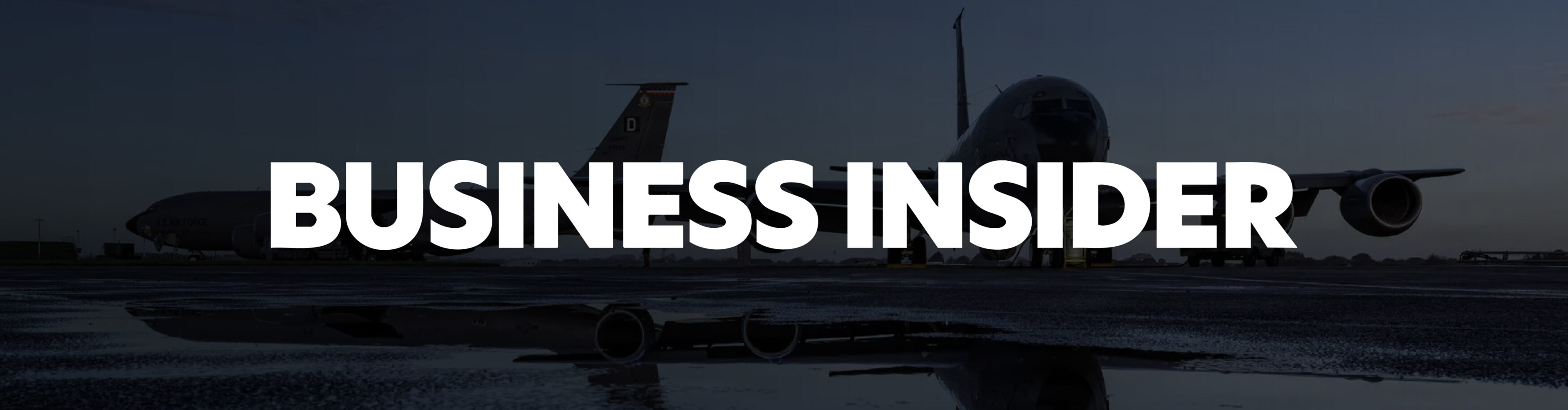 Business Insider logo on darkened blue background