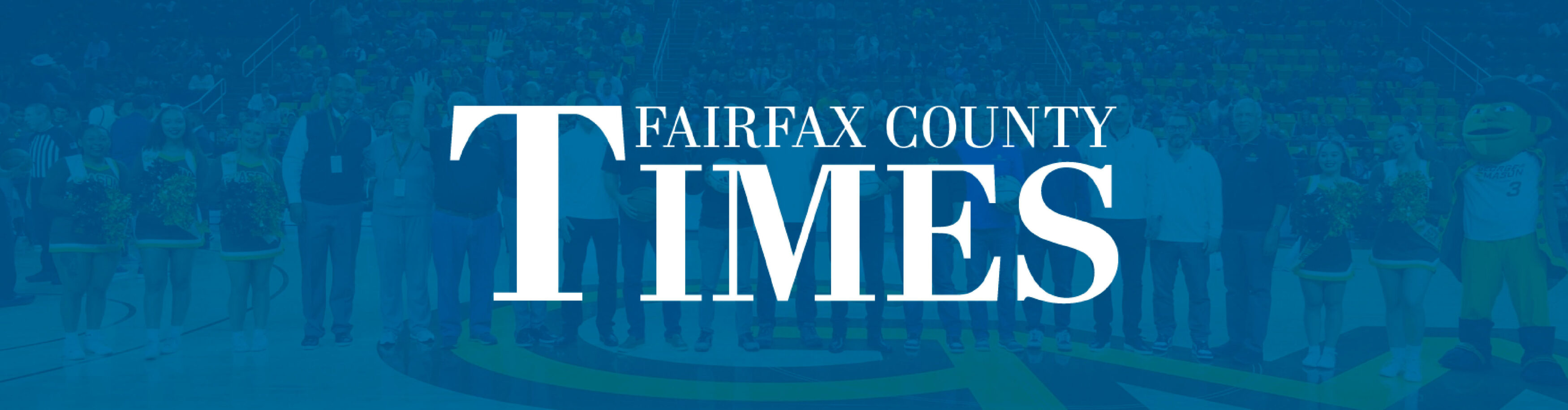 Fairfax County Times logo on darkened blue background