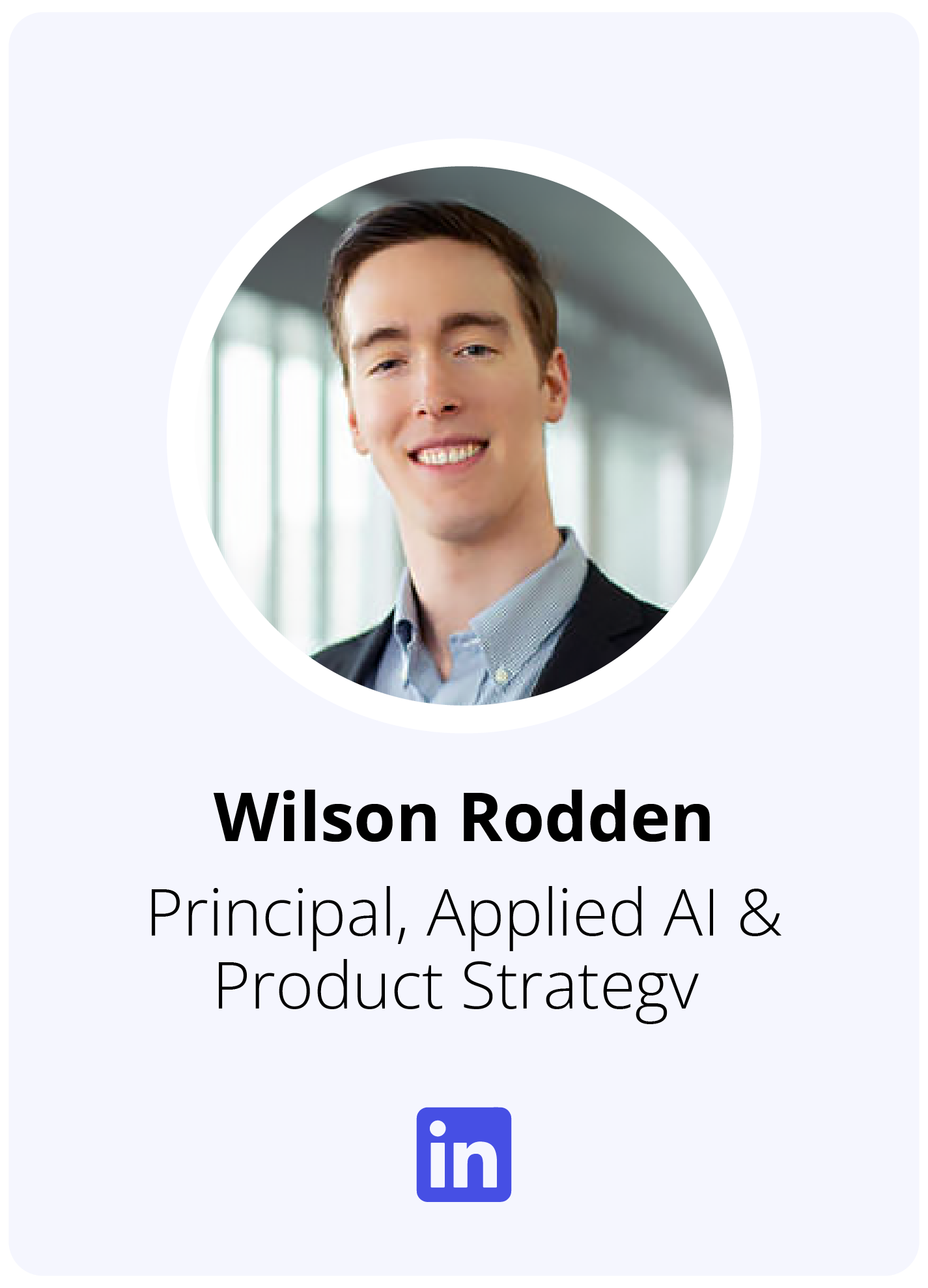 Headshot of MetroStar Principal of Applied AI & Product Strategy, Wilson Rodden