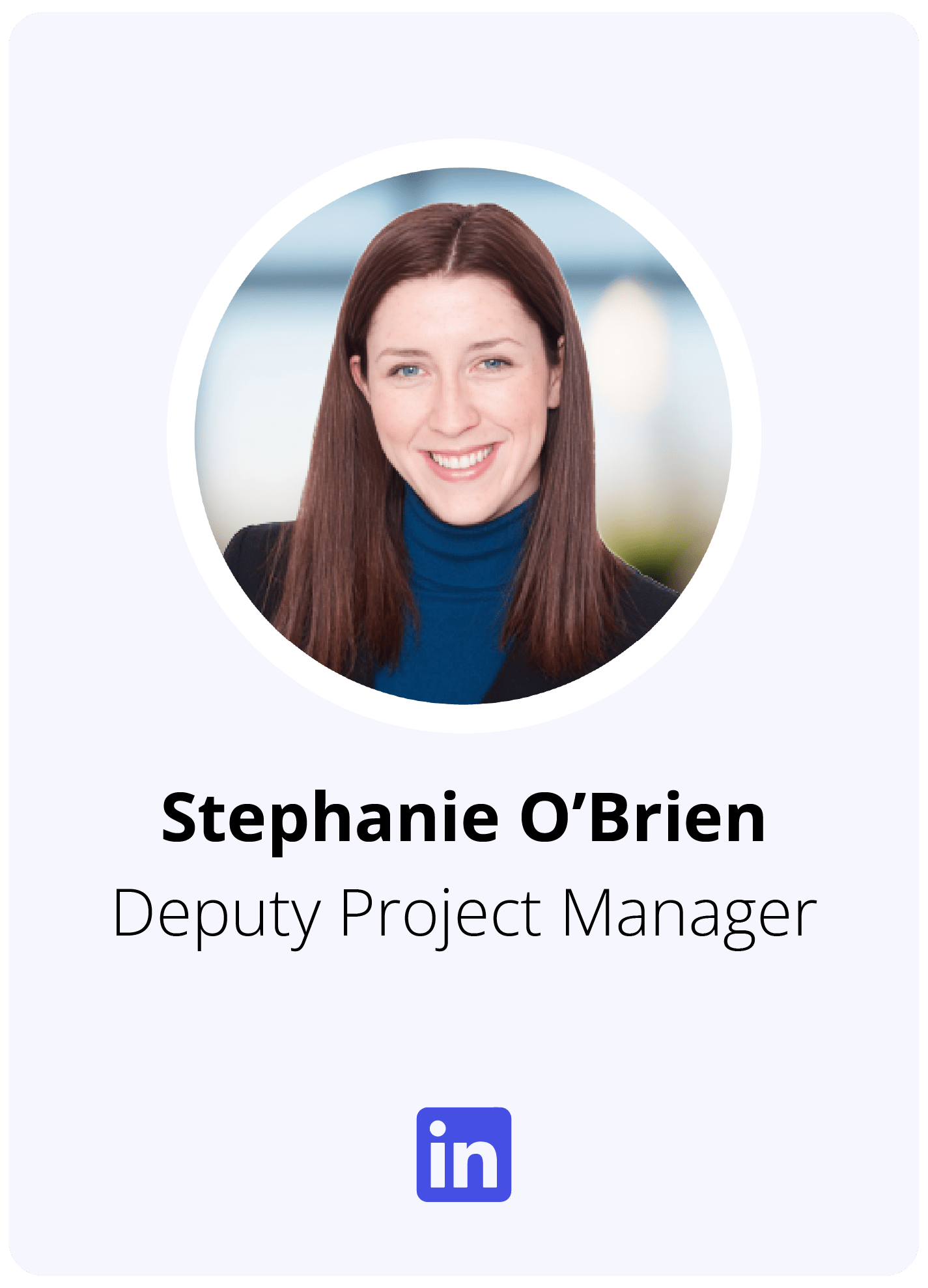 Headshot of MetroStar Deputy Project Manager, Stephanie O'Brien